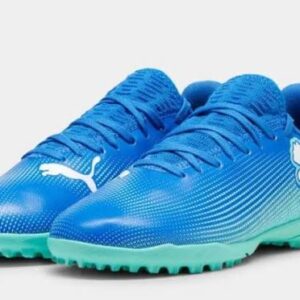 BOTAS DE FUTBOL PUMA FUTURE 7 PLAY TT JR AZUL