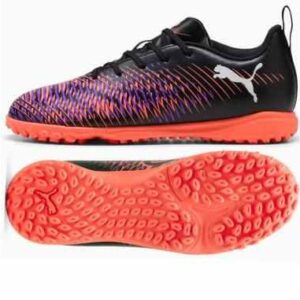 BOTAS DE FUTBOL PUMA FUTURE 8 PLAY TT JR NEGRO Y ROJO