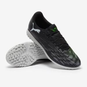 BOTAS DE FUTBOL PUMA FUTURE 8 PLAY TT JR NEGRO Y VERDE