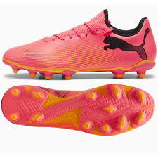 BOTAS DE FUTBOL PUMA FUTURE 7 PLAY FG/AG NARANJA
