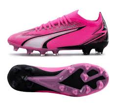 BOTAS DE FUTBOL PUMA ULTRA MATCH FG/AG ROSA