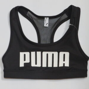 TOP / SUJETADOR DEPORTIVO PUMA 4KEEPS BRA NEGRO - BLANCO