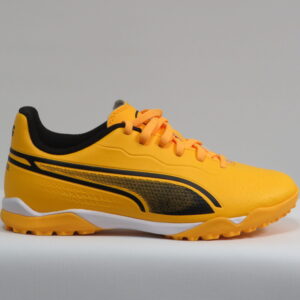 BOTAS DE FUTBOL PUMA KING MATCH TT + MID JR NARANJA